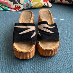 Shelley’s London vintage bamboo platforms